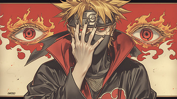Most Epic Pain and Nagato Fan Art from the group Akatsuki in Naruto Anime, Anime, Naruto, Pain (Naruto), Akatsuki (Naruto), Sharingan (Naruto) HD wallpaper