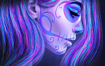 Skull Make up, Skull, women, up, Make HD wallpaper