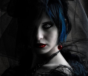 Vampire Rashel, eyes, goth, vampire, creepy, woman HD wallpaper