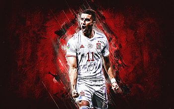 Ferran Torres, spanish football player, Spain national football team, Ferran Torres art, grunge art, football, Spain HD wallpaper