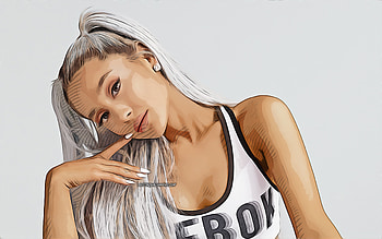Ariana Grande, , vector art, american singer, celebrity drawings, Ariana Grande drawing, Ariana Grande-Butera, american celebrity, creative, Ariana Grande HD wallpaper