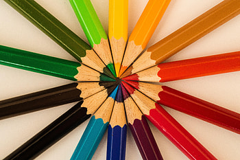 Miscellanea, Miscellaneous, Multicolored, Motley, Colored Pencils, Imprisoned, Colour Pencils, Set, Cloistered HD wallpaper