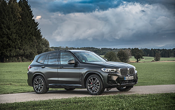 2022, BMW X3, , front view, exterior, xDrive 30d M Sport, new gray X3, German cars, BMW HD wallpaper