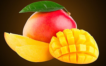 Juicy mango slices, Tropical fruit, Refreshing summer snack, Sweet and tangy HD wallpaper