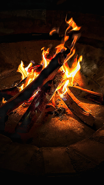 Bone fire, heat, bonefire, camping, fire, beauty, ash, ashes, smoke HD phone wallpaper