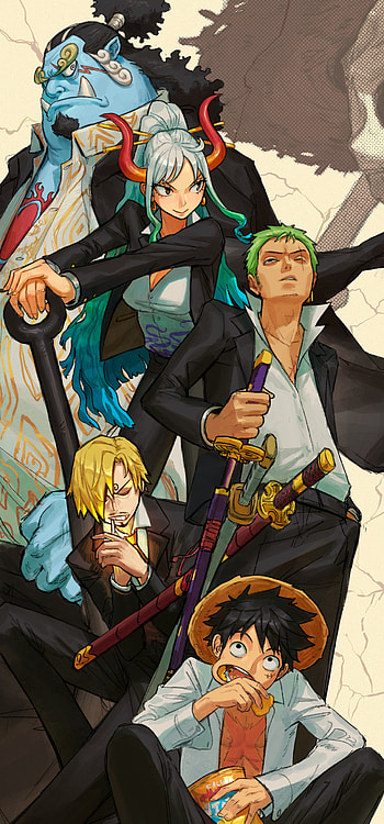 Luffy, Sanji, Art, Monster_Trio, Vinsmoke, Roronoa, Jinbe, Zoro, Manga, Yamato HD phone wallpaper