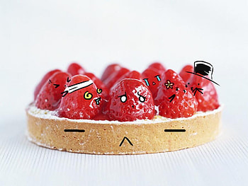 Strawberry_madness, sweet, strawberry, red, juicy, funny, fruits, food, nice HD wallpaper
