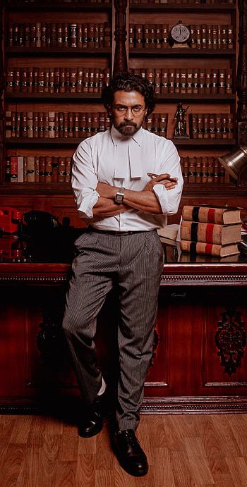 Suriya, dress shirt, Jai Bhim HD phone wallpaper