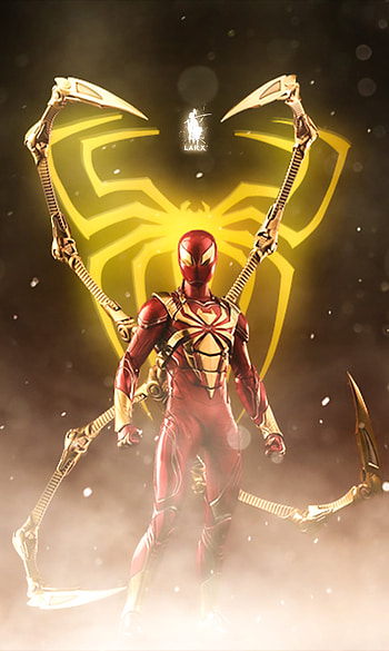 iron spidey, marvel, avengers, ironspidey, ironspiderman, larx, man, spiderman, spider HD phone wallpaper