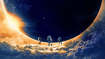 John Bradley Patrick Wilson Kelly Yu Halle Berry Charlie Plummer Donald Sutherland Michael Pena Moonfall HD wallpaper