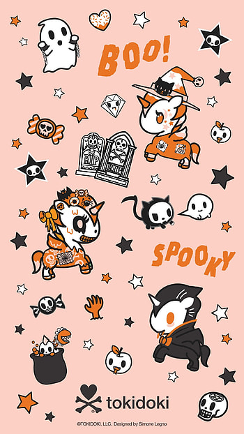 Halloween Unicorns, Boo!, Black, Spooky, Orange HD phone wallpaper