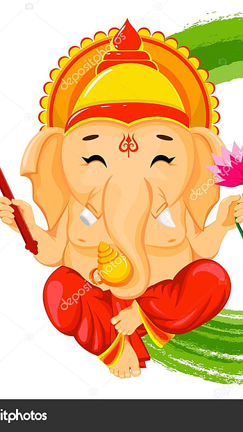 Bal Ganesh, Cute, Baby Ganesh, paint HD phone wallpaper