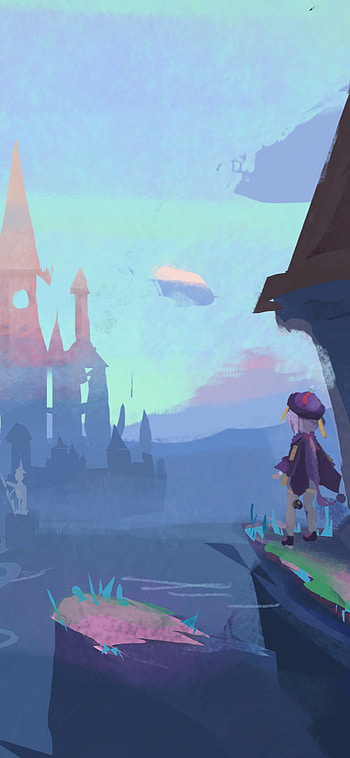 Genshin Impact : Castle at Dusk, video game, Genshin Impact HD phone wallpaper