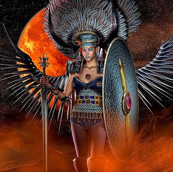 Warrior Queen, abstract, fantasy, queen, woman, warrior HD wallpaper