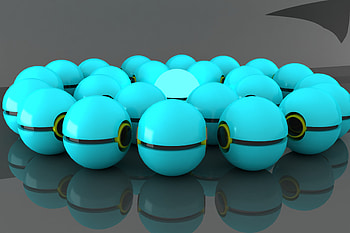 3D, Balls, Simulation, Modeling, Rendering HD wallpaper