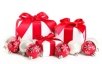 Christmas Gifts, gifts, balls, Christmas, ribbon HD wallpaper