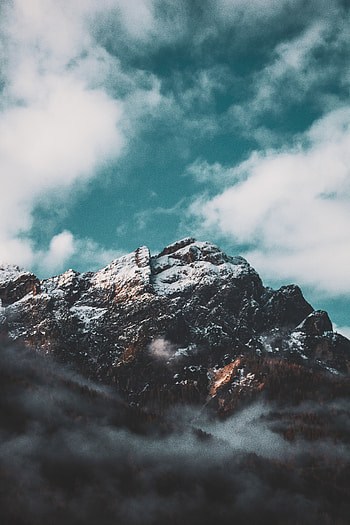 Nature, Sky, Clouds, Snow, Italy, Mountain, Vertex, Top HD phone wallpaper