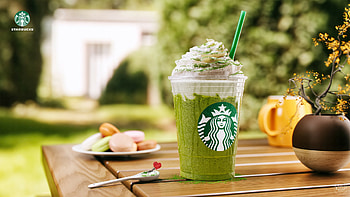 Matcha Frappuccino, Starbucks HD wallpaper