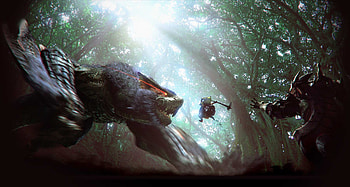 Naruga vrs Felyne, psp, unite, game, monster hunter, naruga, felyne HD wallpaper