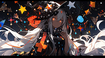 Anime Girl Magic: Stars and Shadows in Stunning Detail, Anime, girl, anime girl HD wallpaper