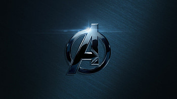 Avengers logo, backgrounds, Iconic emblem, Avengers symbol HD wallpaper