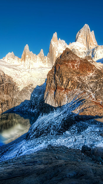 Andes, Mountain lake, Travel tourism, Nature HD phone wallpaper