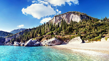 Hidden beaches, Corfu Greece, Urlaub Korfu Griechenland, Explore HD wallpaper