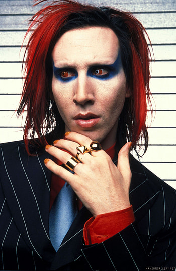 Eccentric rockstar, Marilyn Manson , Dark music vibes, Gothic inspiration HD phone wallpaper