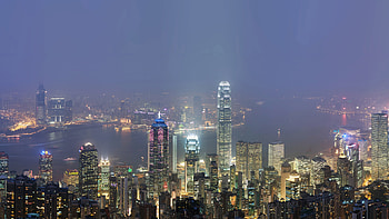 Nightlife in Hong Kong HD wallpaper