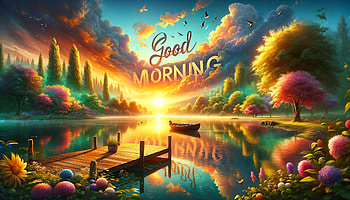 Good Morning Nature, good morning, landscape, sunrise, nature, lake HD wallpaper