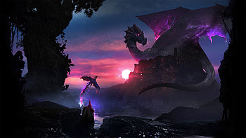 Magic, Fantasy, Art, Dragon, Magician, Magus HD wallpaper