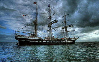 Transport, Sky, Ships, Sea HD wallpaper