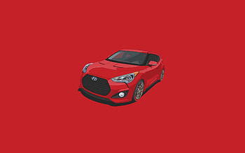 Hyundai, Vector, Minimalism, Veloster HD wallpaper