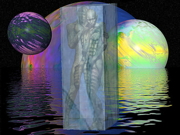 Together, globes, sealed, hop, man, couple, cube, water, woman HD wallpaper