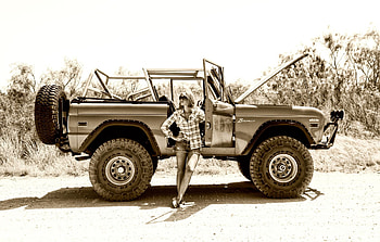 Sepia, Ford Bronco HD wallpaper