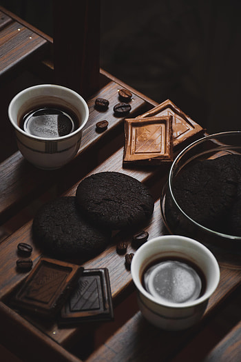 Food, Chocolate, Cookies, Coffee HD phone wallpaper