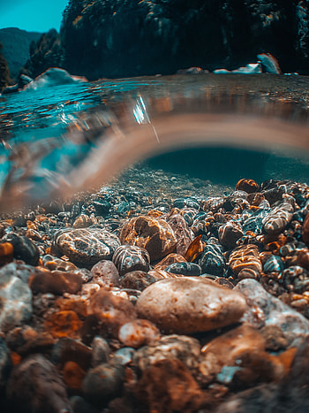 Nature, Water, Stones, Transparent, Immersion, Underwater, Submarine, Bottom HD phone wallpaper