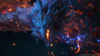 Final Fantasy 16 - Majestic Fire Beast, video game, Final Fantasy XVI HD wallpaper