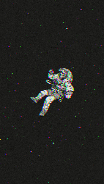 Astronauta, aesthetic, espacio, art, black, minimalista HD phone wallpaper