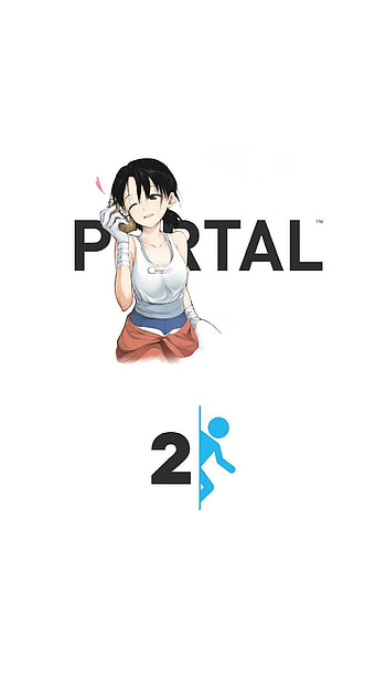 Portal 2, , High-resolution backgrounds, Gaming art HD phone wallpaper