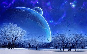 Landscape, Sky, Planets HD wallpaper