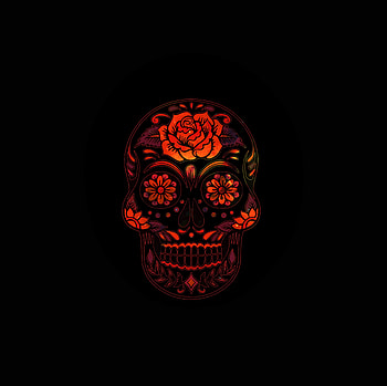 Art, Patterns, Dark, Shine, Brilliance, Skull HD wallpaper