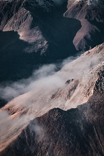 Nature, Mountains, Clouds, Rocks, Fog, Slope HD phone wallpaper