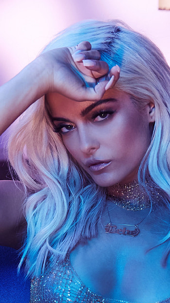 Bebe cutie Rexha, long hair, necklace, brown eyes, blonde, singer, music HD phone wallpaper