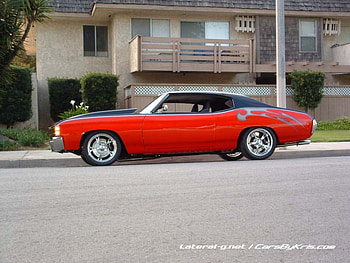 2 tone Chevelle, bowtie, black, gm, red HD wallpaper
