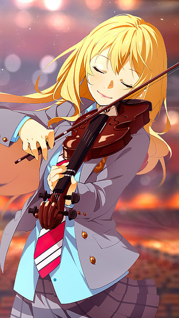 Shigatsu wa kimi no uso, Playing violin, Emotive resonance, Musical expression HD phone wallpaper