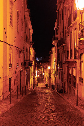 Cities, Night, Architecture, City, Building, Old, Street HD phone wallpaper