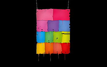 Abstract, Multicolored, Motley, Dark Background, Form, Squares HD wallpaper