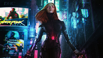 Cyberpunk 2077 Black Widow, black-widow, cyberpunk-2077, games, deviantart HD wallpaper