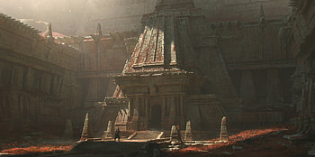 fantasy, temple HD wallpaper